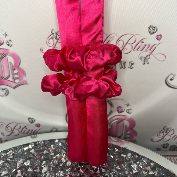 Hair curling heatless rod headband silk with 2 scrunchies wavy curly no heat - Picture 9 of 11
